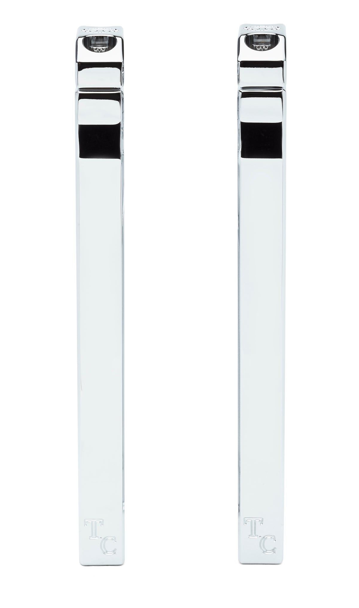 Big Kahuna Risers - Straight (Chrome) - 1"