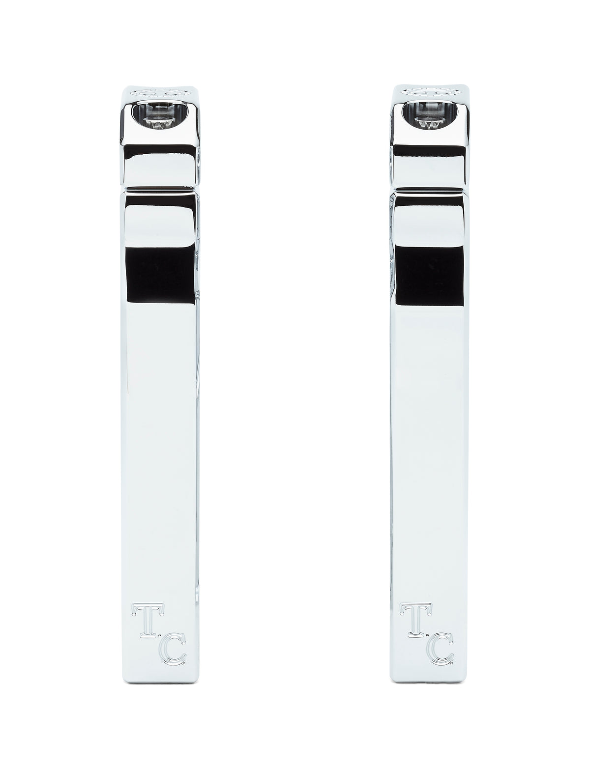 Big Kahuna Risers - Straight (Chrome) - 1"
