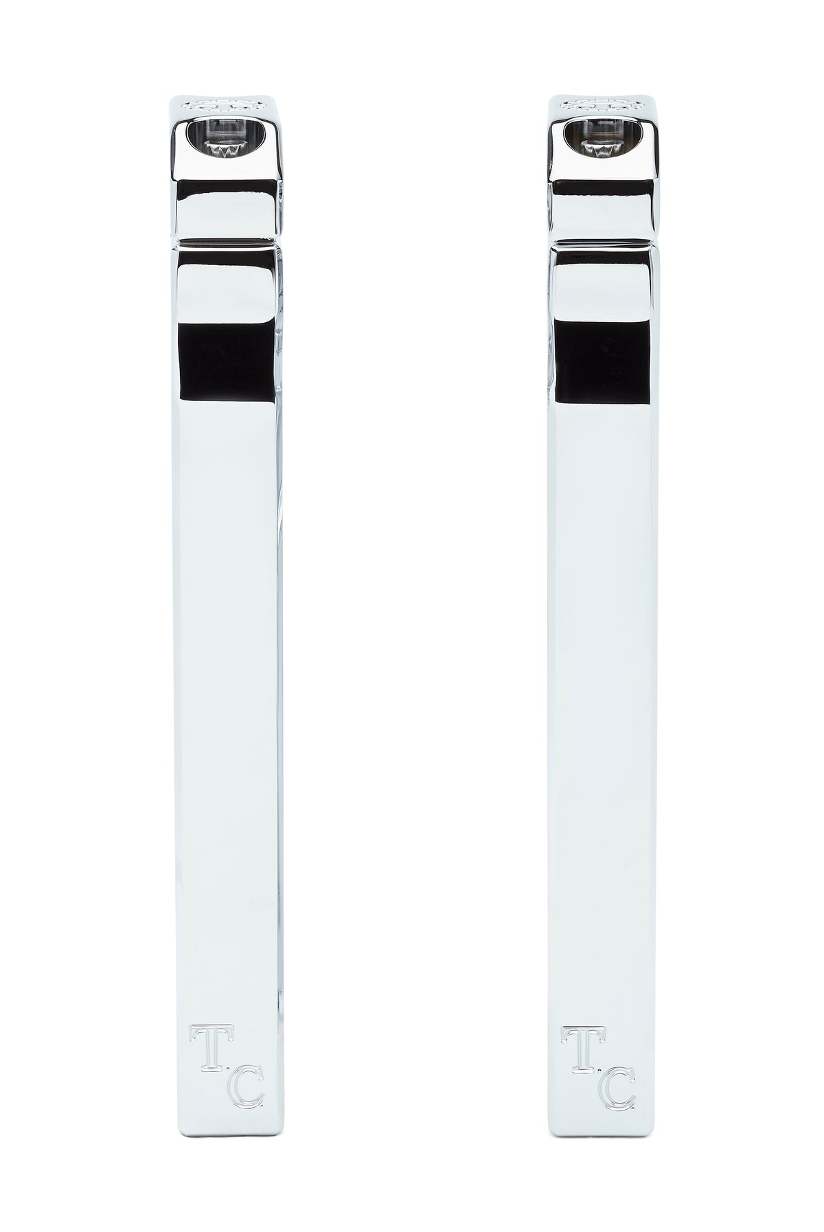 Big Kahuna Risers - Straight (Chrome) - 1"