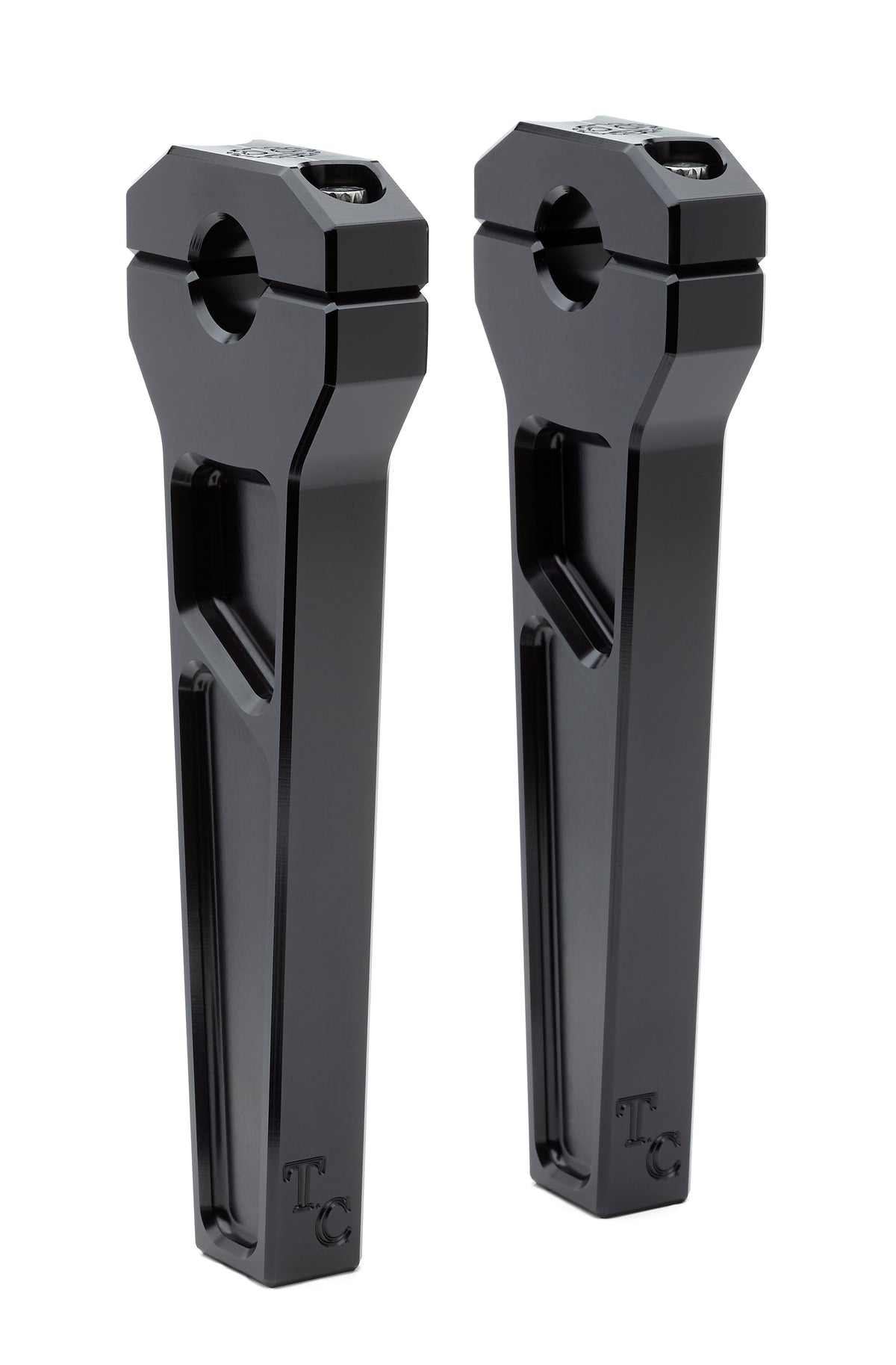 Big Kahuna Risers - Straight (Black) - 1-1/8"