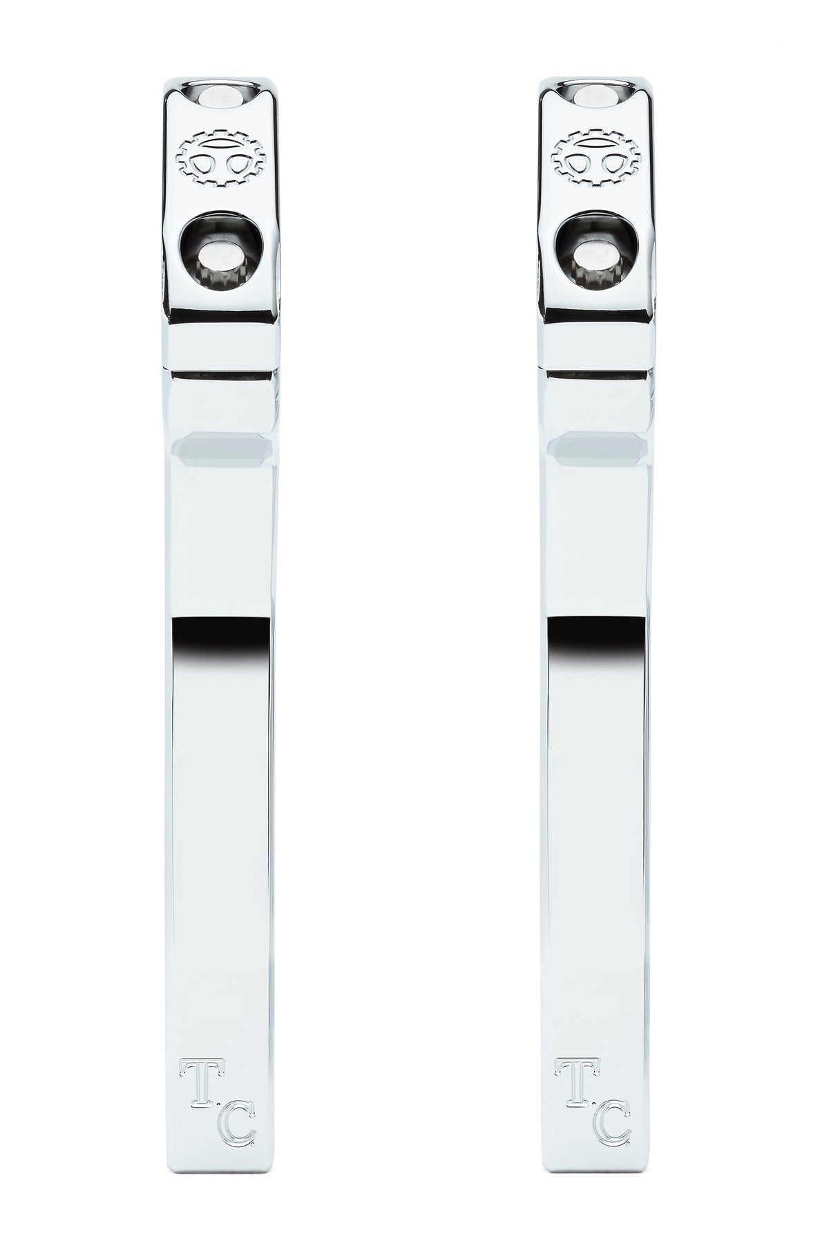 Big Kahuna Risers - Pullback (Chrome) - 1-1/8"