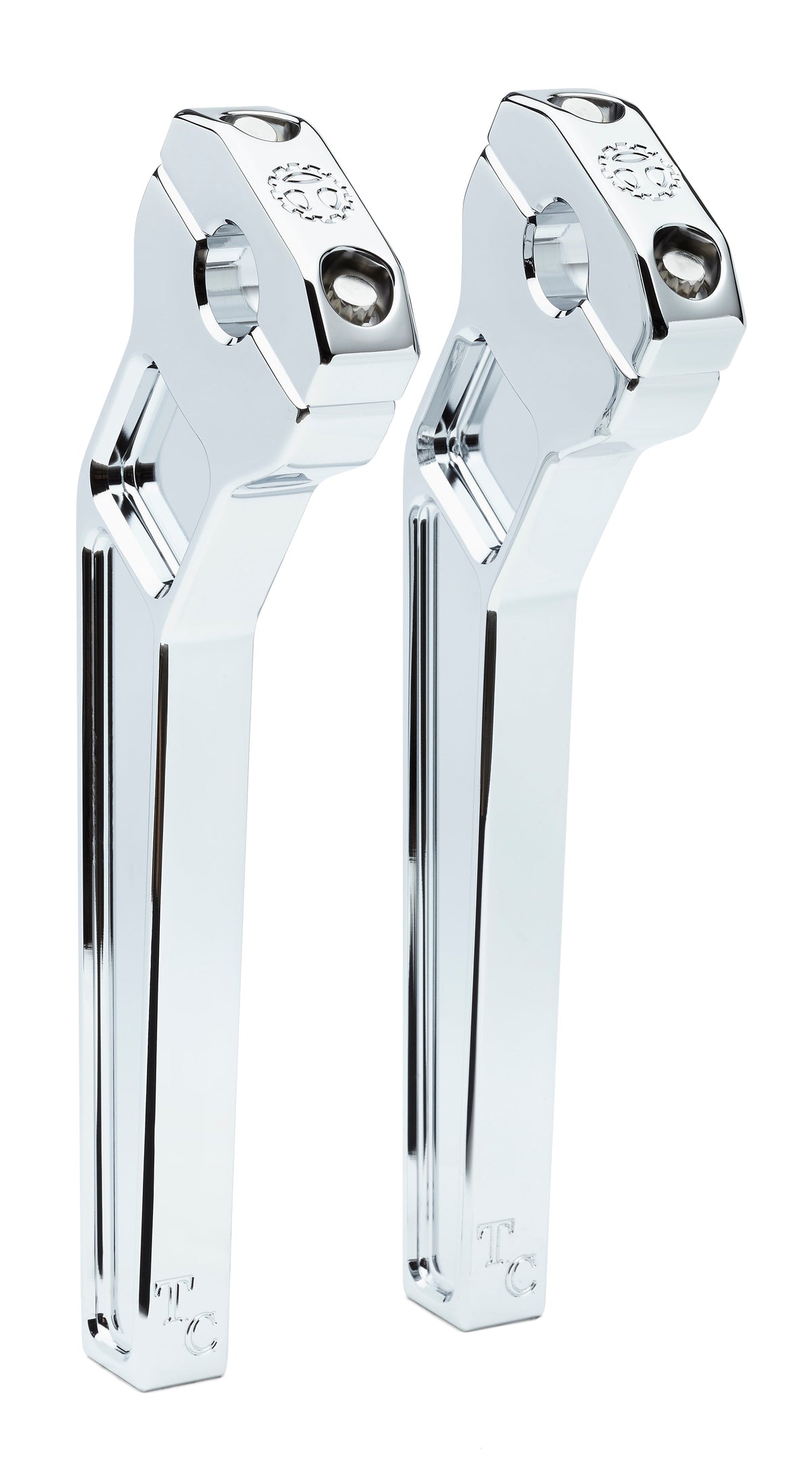 Big Kahuna Risers - Pullback (Chrome) - 1-1/8"