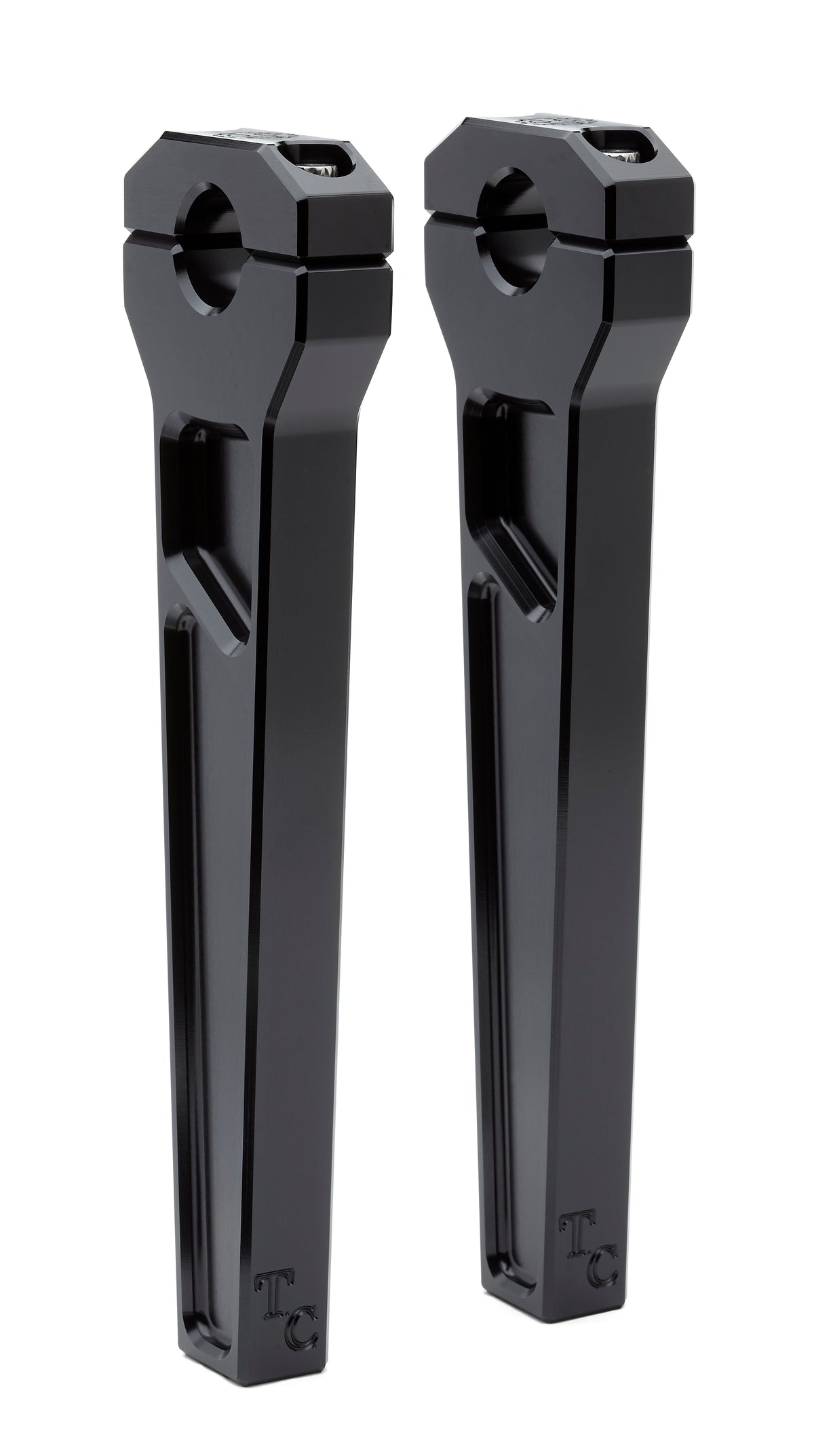 Big Kahuna Risers - Straight (Black) - 1-1/8"